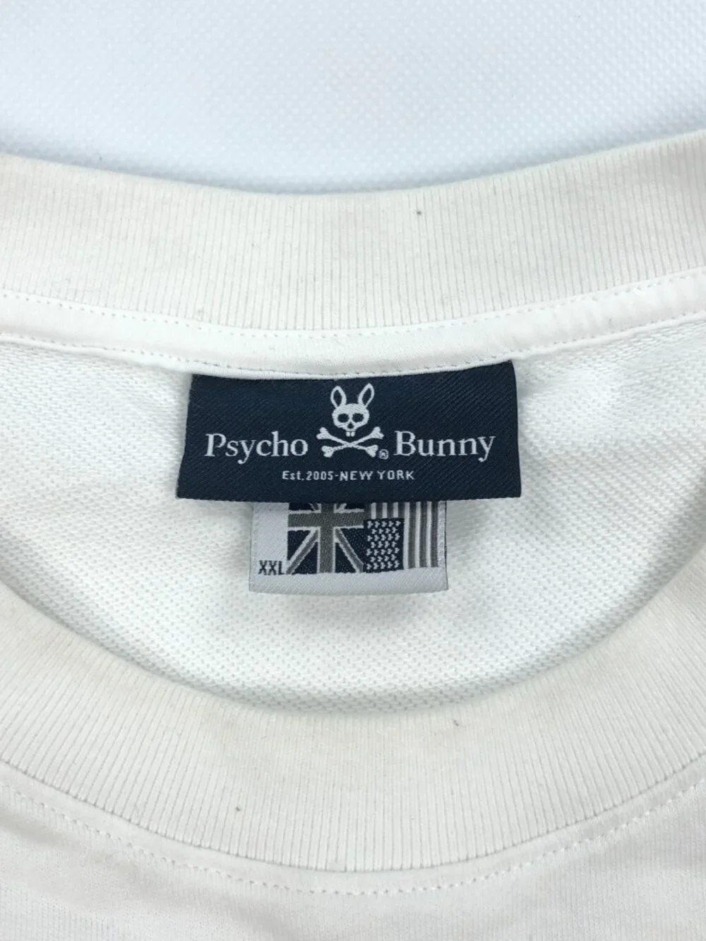 Psycho Bunny Crew Neck Sweatshirt Pullover 2XL White - Picture 3 of 12